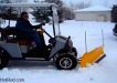 EZGO golf cart snow plow
