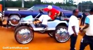 EZGO golf cart huge wheels tires