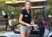 Cute golf cart girls