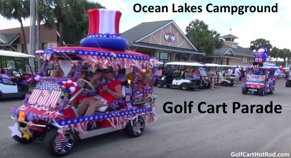 Ocean Lakes Family Campground 2016 July 4th Golf Cart Parade