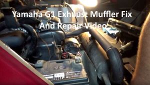 Yamaha G1 Exhaust Muffler Fix And Repair Video