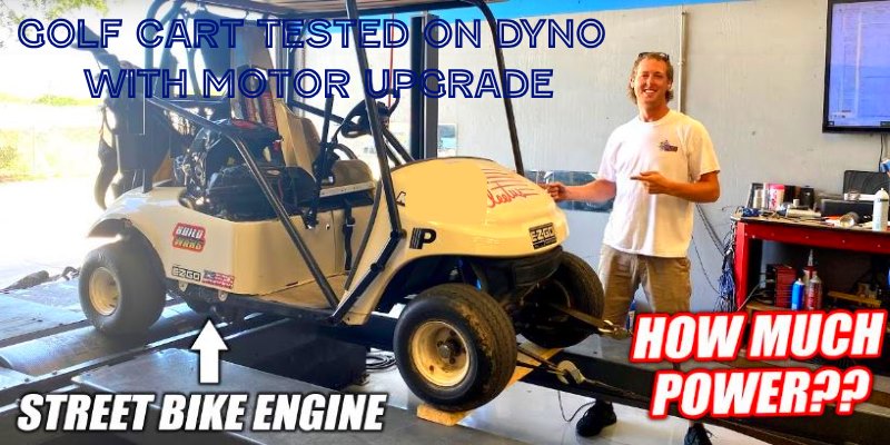 Golf Cart Tested On Dyno With Motor Upgrade